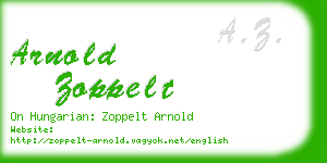 arnold zoppelt business card